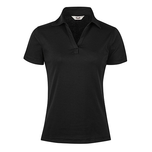Playera polo LUXX Dama-NEGRO-NEGRO