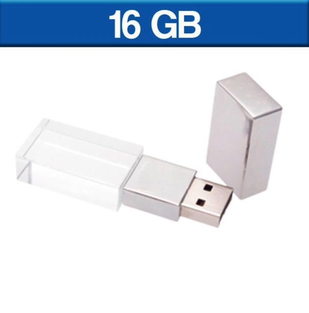 MEMORIA USB KRISTAL-plata