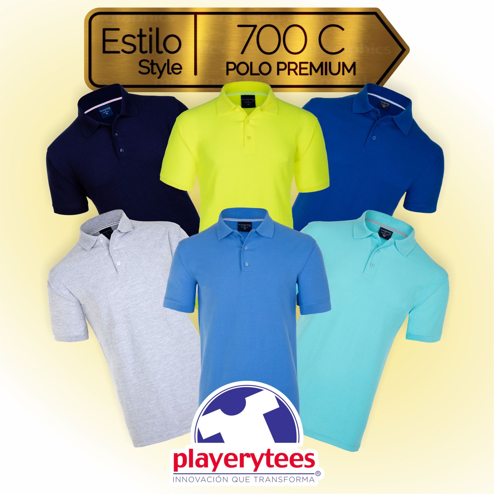 PLAYERA POLO CABALLERO 700C colores-COLORES