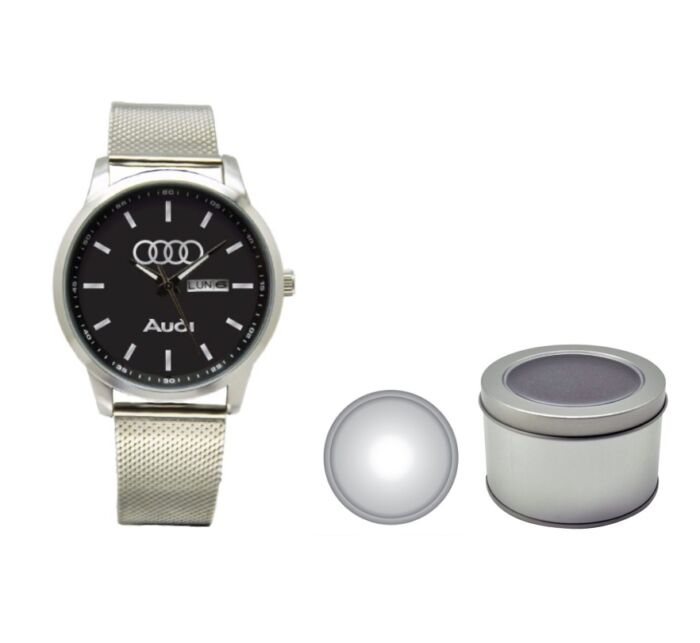 RELOJ PARA CABALLERO CON EXTENSIBLE DE METAL-PLATA