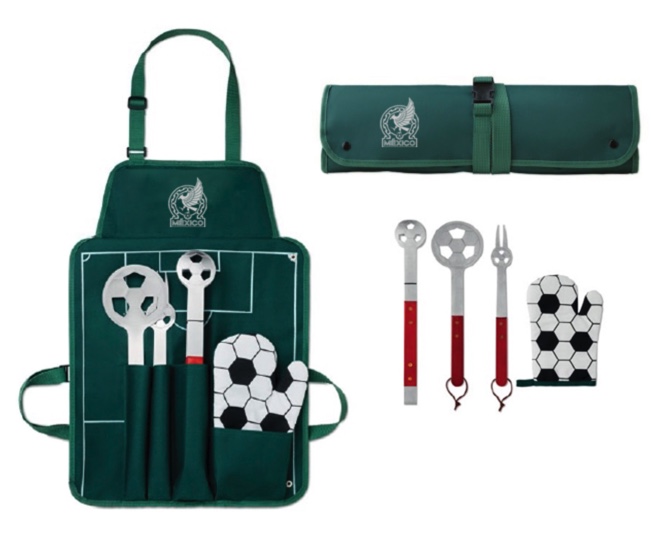 SET DE BBQ GLADIADOR A2839 VERDE-06 - VERDE