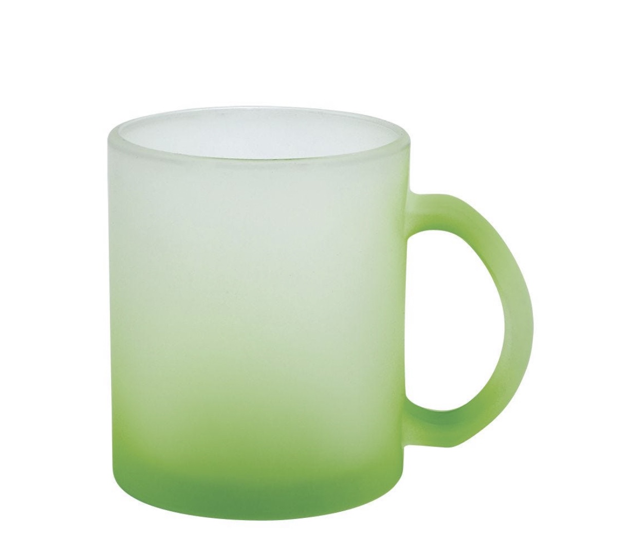 TAZA DE VIDRIO SUBLIMACION TECAF VERDE-VERDE