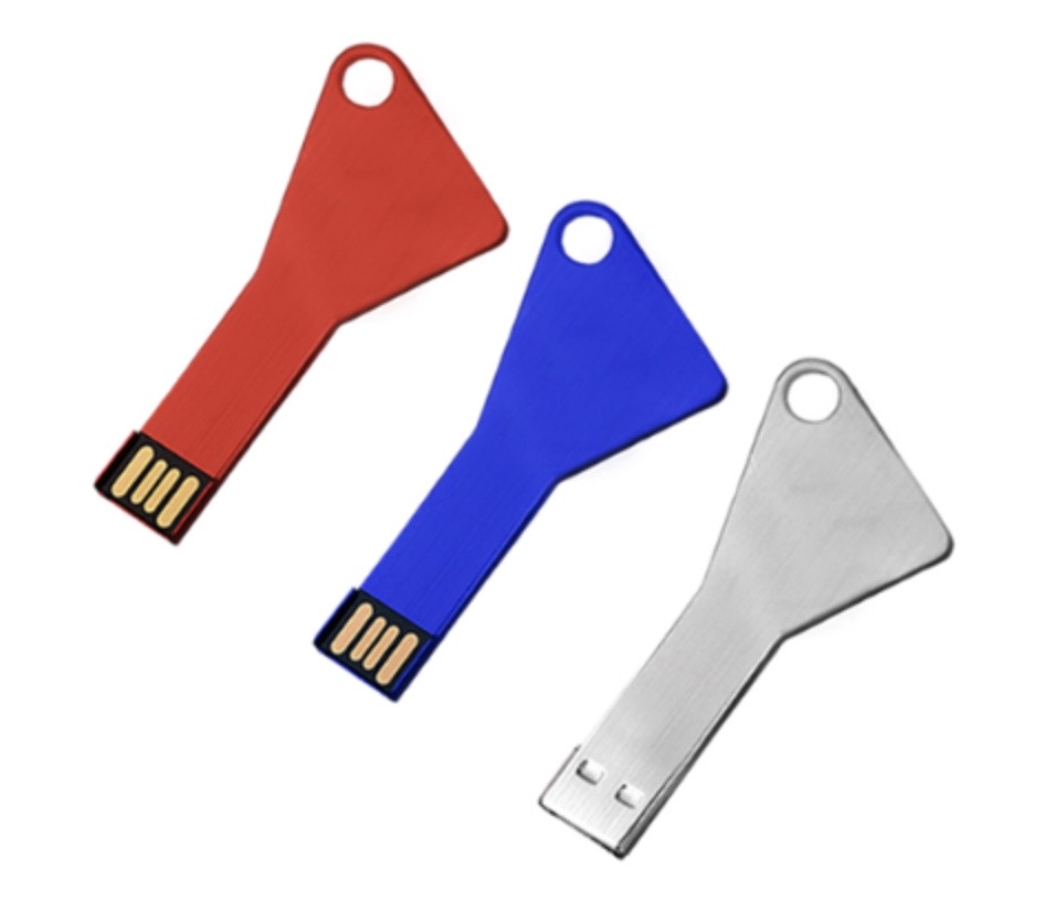 USB EN FORMA DE LLAVE 4GB-AZUL