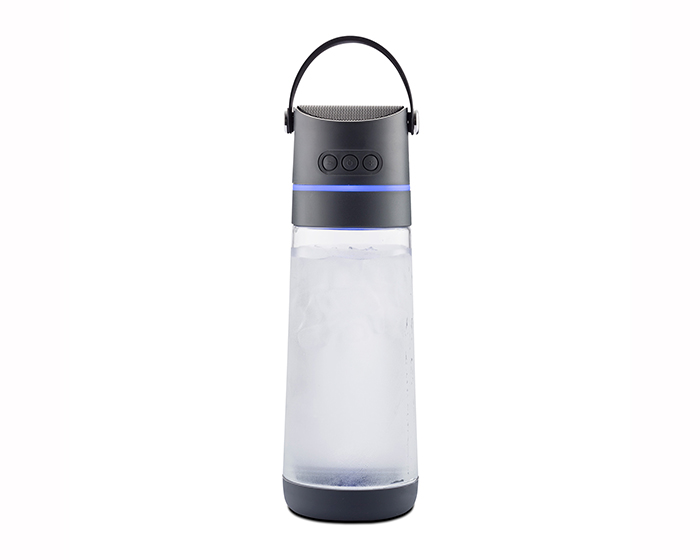 CILINDRO CON BOCINA BLUETOOTH SOUNDTEK A2434 GRIS-22 - GRIS