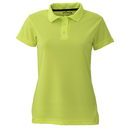 PLAYERA POLO SPORTIVA DAMA AMARILLO NEON-AMARILLO NEON