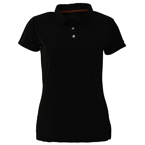 PLAYERA POLO SPORTIVA DAMA NEGRO-Negro
