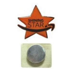 Pin de aluminio con SILUETA E IMAN impresión shine color y resina.-A TODO COLOR