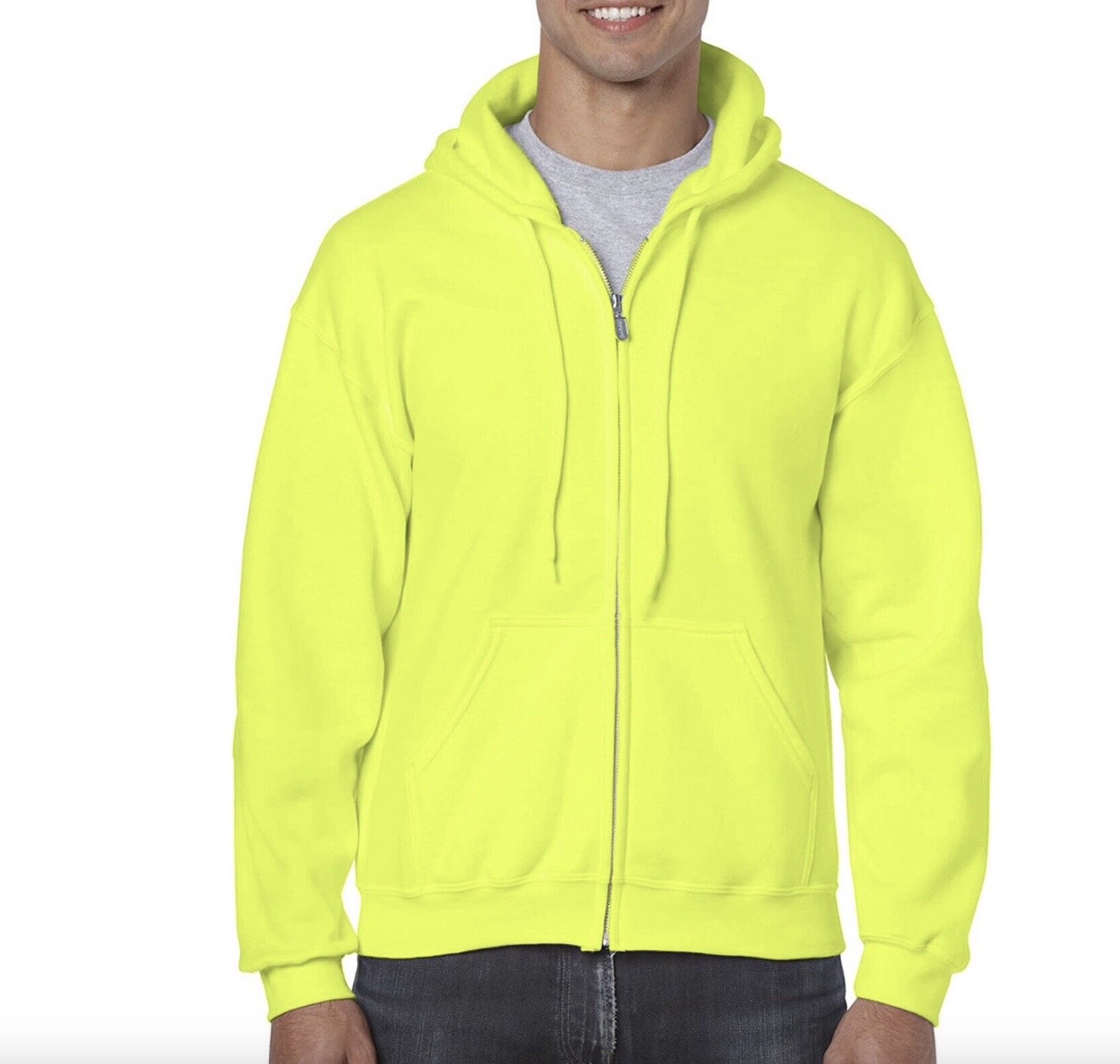 SUDADERA NEON UNISEX-Amarillo neón