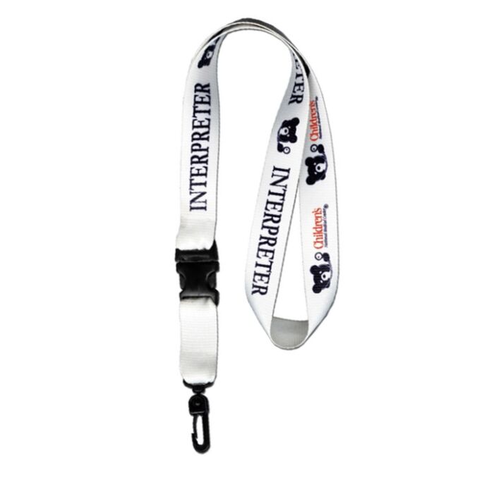 PORTA GAFETE SUBLIMADO DE 19 MM DE ANCHO SUBLIMADO DOBLE CARA-